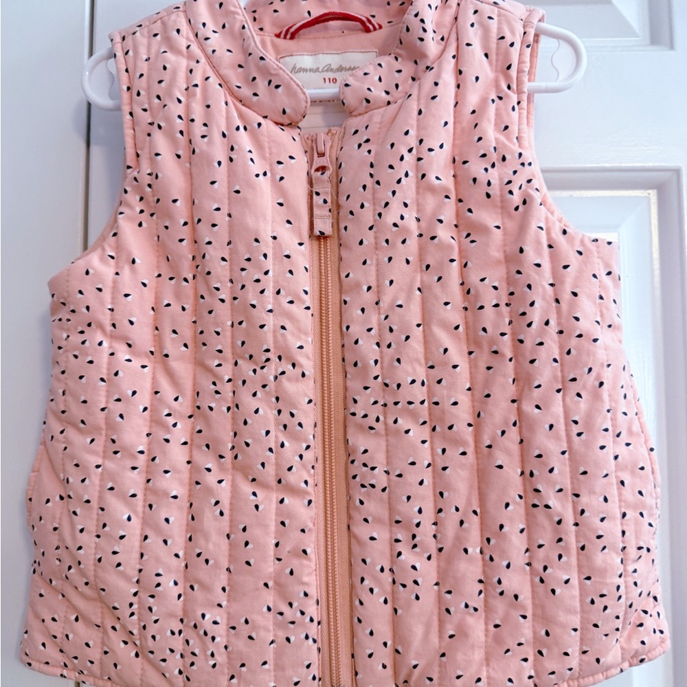 Hanna Andersson Polka Dot Kids Vest, 110 (size 5)